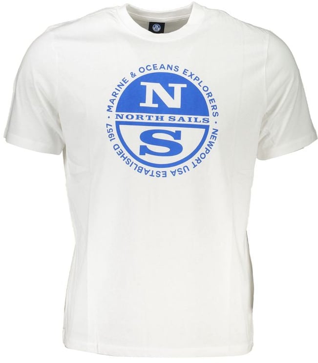 North Sails North Sails White Cotton Men's T-Shirt