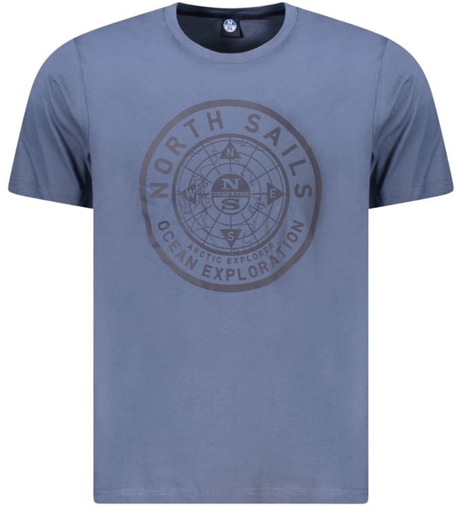 North Sails North Sails Blue Cotton Men T-Shirt