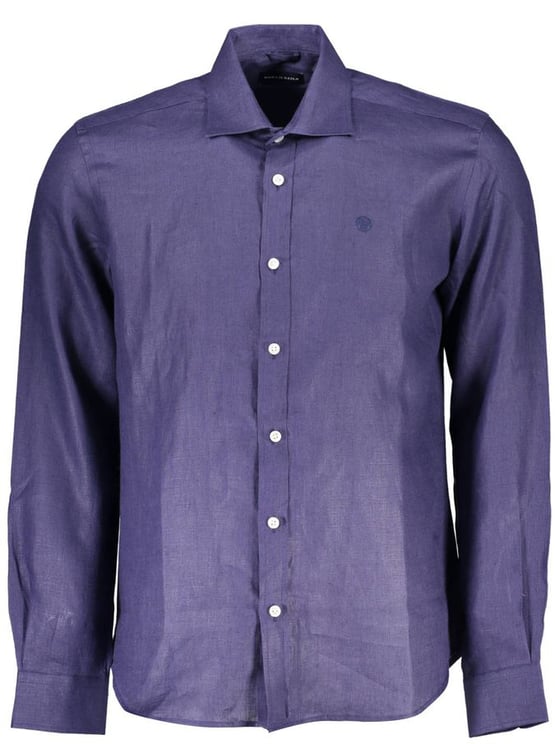 North Sails North Sails Blu Linen Men Shirt