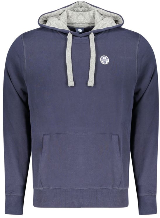 North Sails North Sails Blue Cotton Men's Hooded Sweatshirt