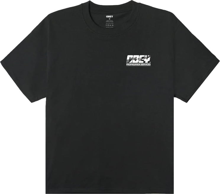Obey T-Shirt Propaganda Service Nera