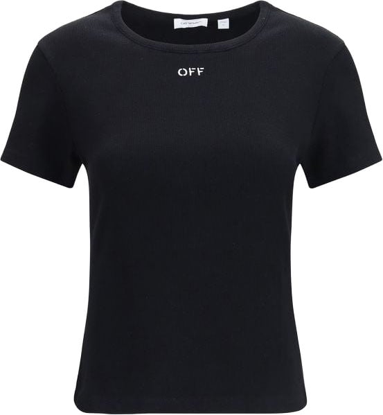 OFF-WHITE Off-White Black Cotton T-Shirt