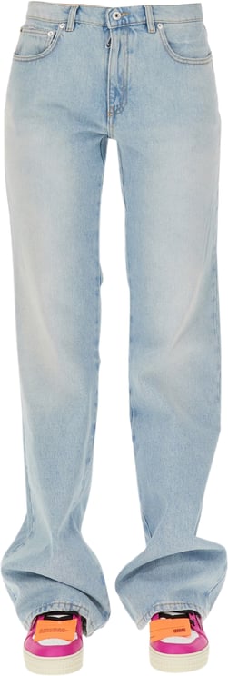 OFF-WHITE BEACH BABY BAGGY JEANS