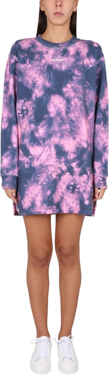 OFF-WHITE SWEATSHIRT DRESS