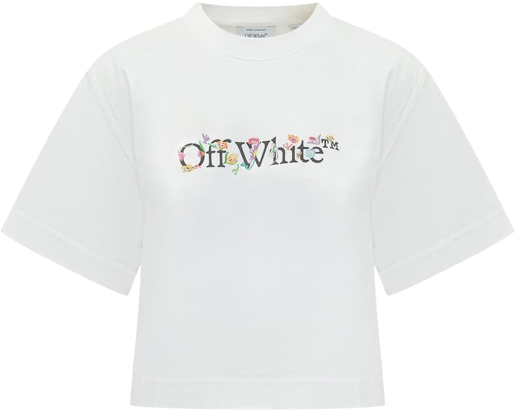 OFF-WHITE GLOWING FLOWER T