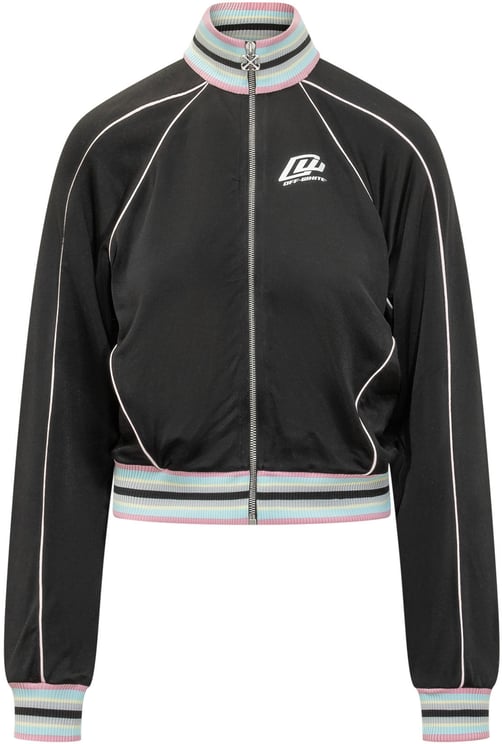 OFF-WHITE Giacca Track con Zip e Collo Alto