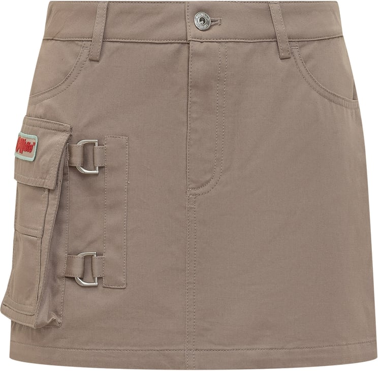 OFF-WHITE Mini Skirt con Tasche e Fibbie