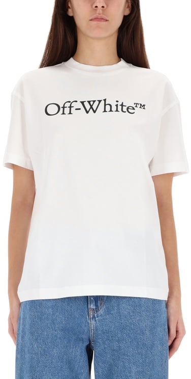 OFF-WHITE T-SHIRT WITH LOGO