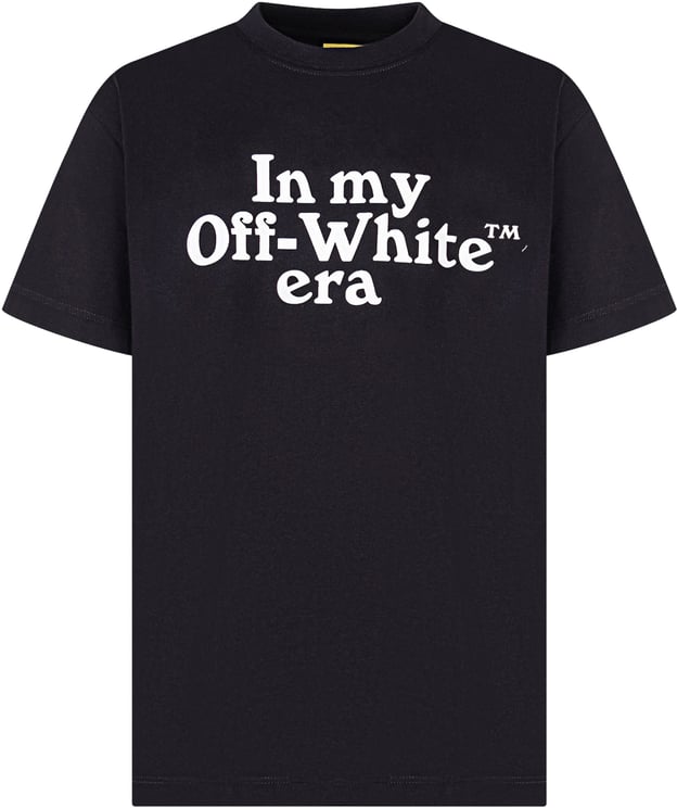 OFF-WHITE T-shirt con Stampa Frontale e Girocollo