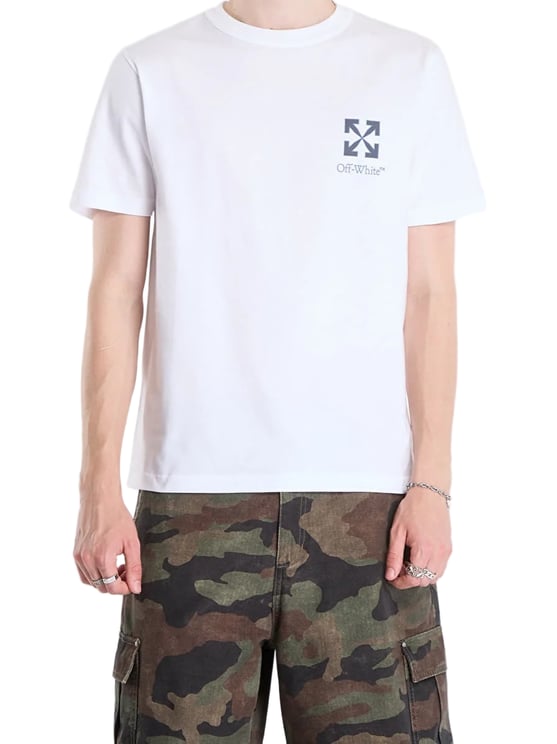 OFF-WHITE Short-Sleeve Regular Fit Tee with Arrow Graphic