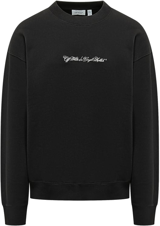 OFF-WHITE Felpa Script Arrow con Stampa Posteriore