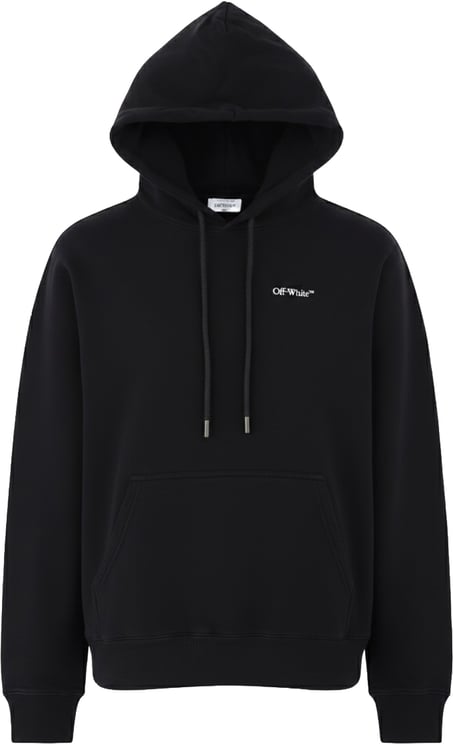 OFF-WHITE Black Double Arrows Back Graphic Hoodie