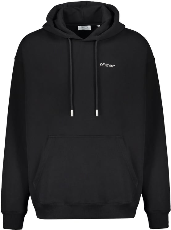 OFF-WHITE Black Minimalist and Versatile Hoodie