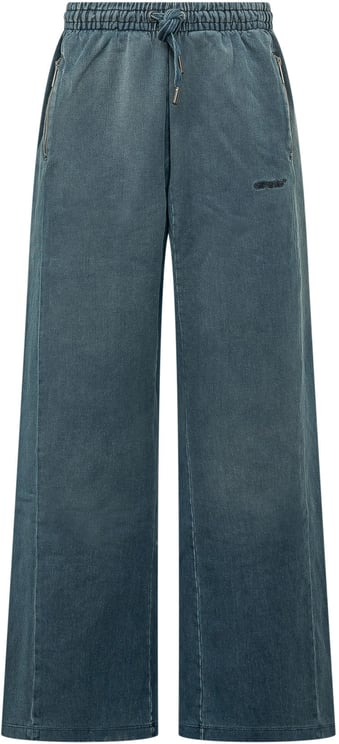 OFF-WHITE Pantalone a Gamba Ampia con Coulisse