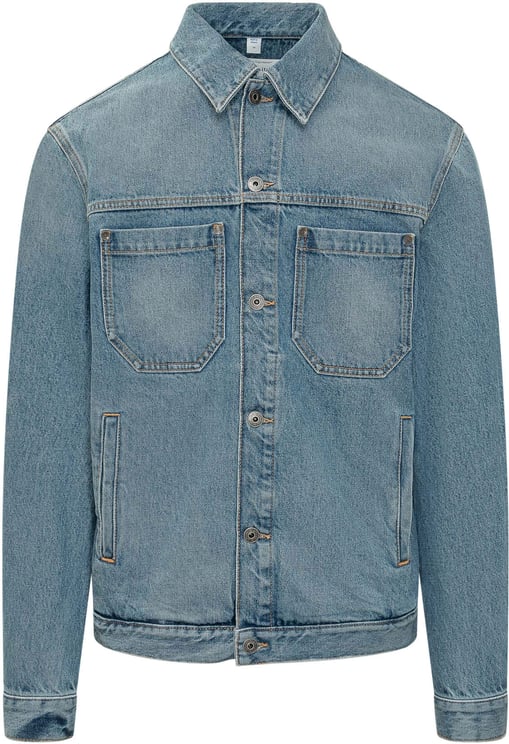 OFF-WHITE Giacca in Denim con Tasche