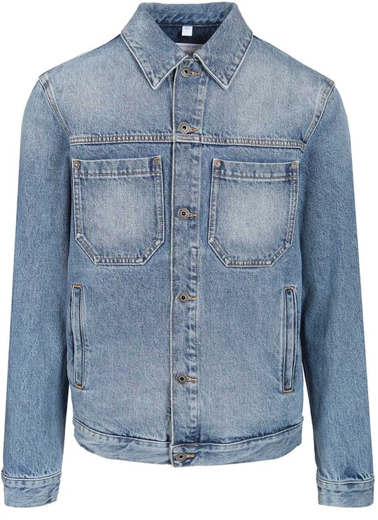 OFF-WHITE Coats Light Medium Blue