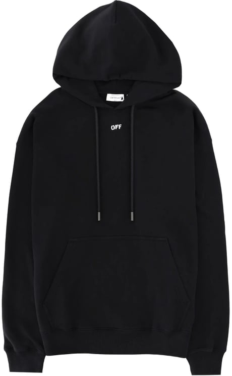 OFF-WHITE Black 3D Arrow Spray Cotton Hoodie