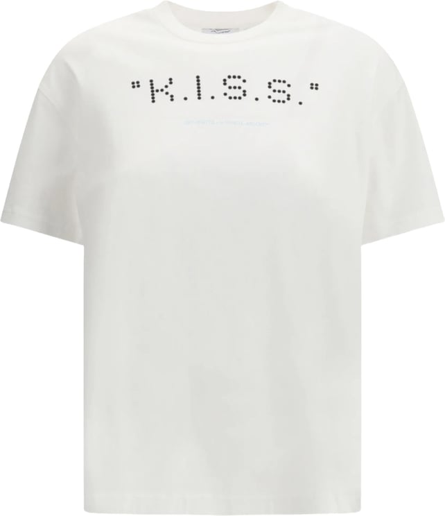 OFF-WHITE Kiss Quote Reg Relaxed Cotton T-Shirt