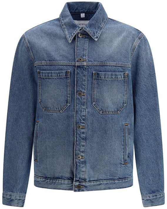 OFF-WHITE Off-White Blue Cotton Denim Jacket