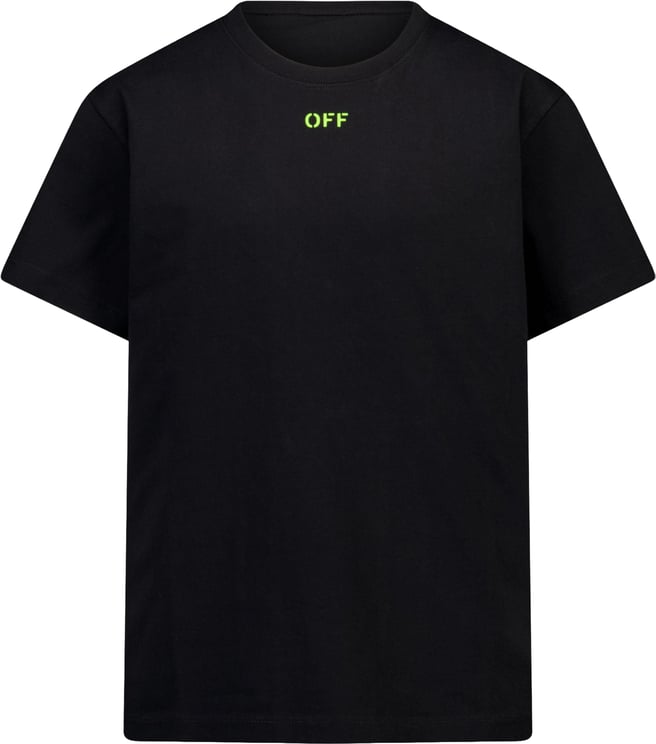 OFF-WHITE Off-White Kinder Jongens T-Shirt In Zwart