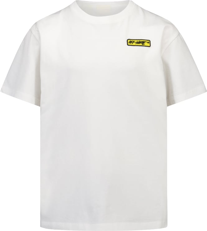 OFF-WHITE Off-White Kinder Jongens T-Shirt In Wit