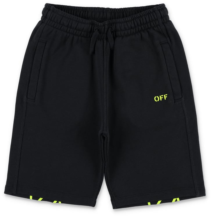 OFF-WHITE Off Diag Shorts Fleece Nero