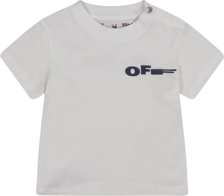 OFF-WHITE Off-White Baby Jongens T-Shirt In Wit