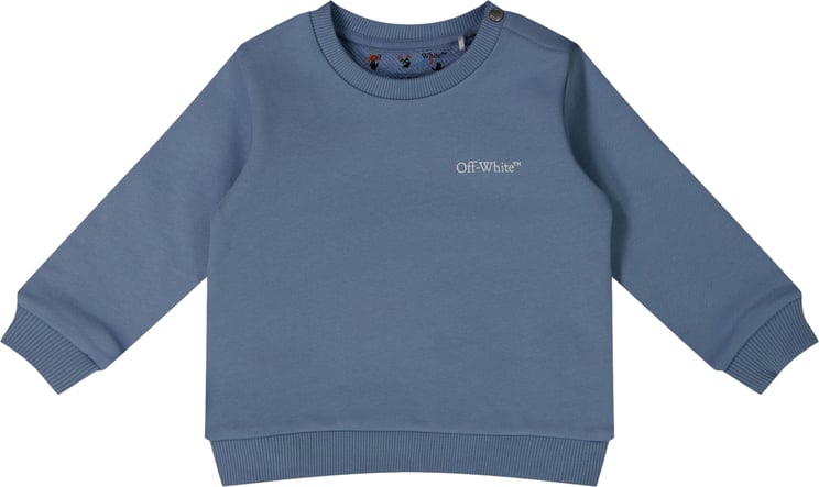 OFF-WHITE Off-White Baby Jongens Trui In Licht Blauw