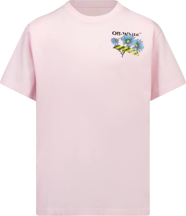 OFF-WHITE Off-White Kinder Meisjes T-Shirt In Licht Roze