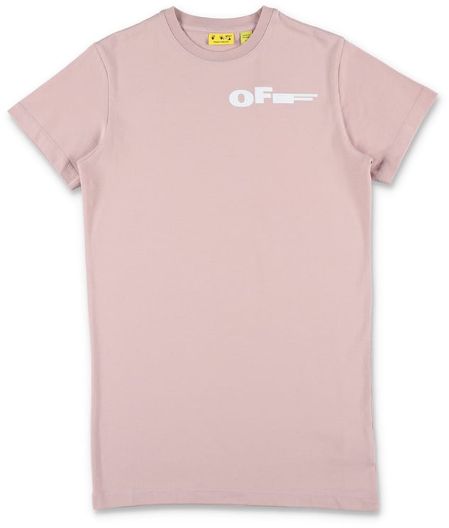OFF-WHITE Type Tee Dress Pale Pink