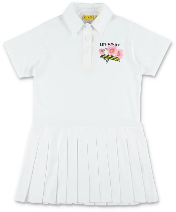 OFF-WHITE Daisy Tape Dress Bianco