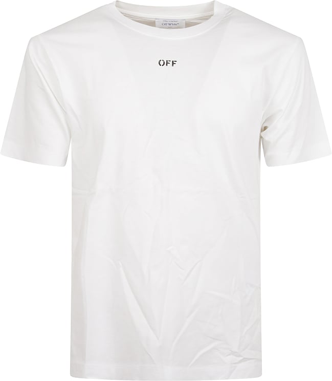 OFF-WHITE Cotton Slim Fit T-Shirt With Newspaper Motif