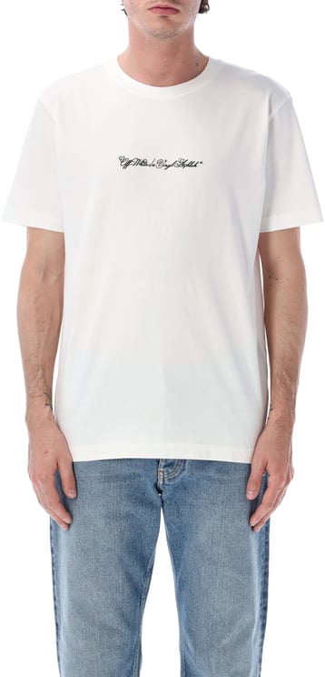 OFF-WHITE Script Arrow Slim Tee Bianco