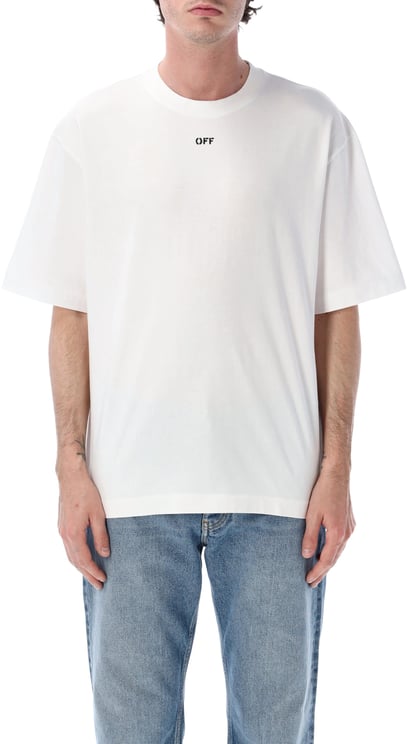 OFF-WHITE Chain Arrow Skate Tee Bianco