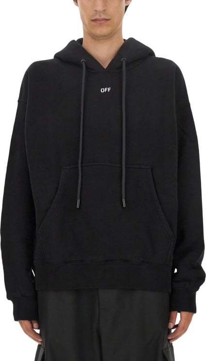 OFF-WHITE Oversized Black Hoodie