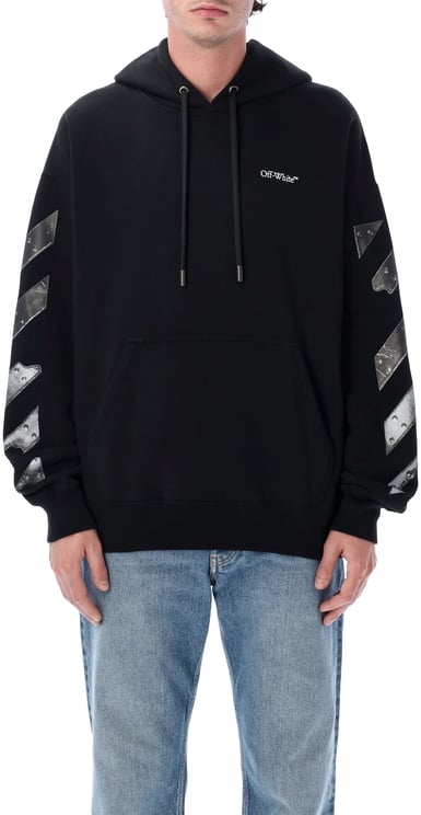 OFF-WHITE Metal Arrow Skate Hoodie Nero