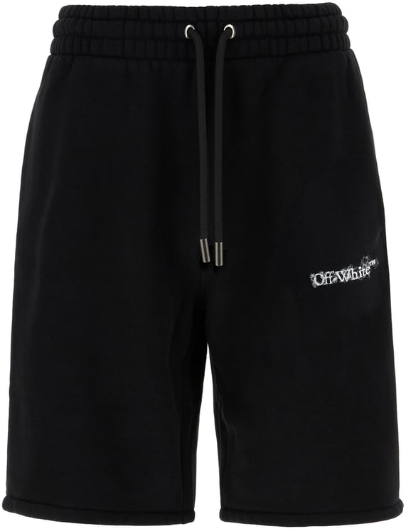 OFF-WHITE Off White Black cotton bermuda shorts