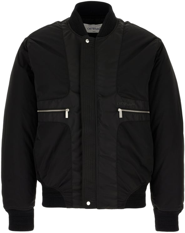 OFF-WHITE Off White Back nylon padded bomber jacket