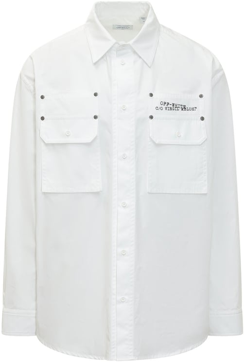 OFF-WHITE Camicia Overshirt con Tasche