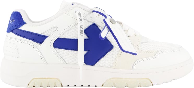 OFF-WHITE Heren Slim Out Of Office Wit/Blauw