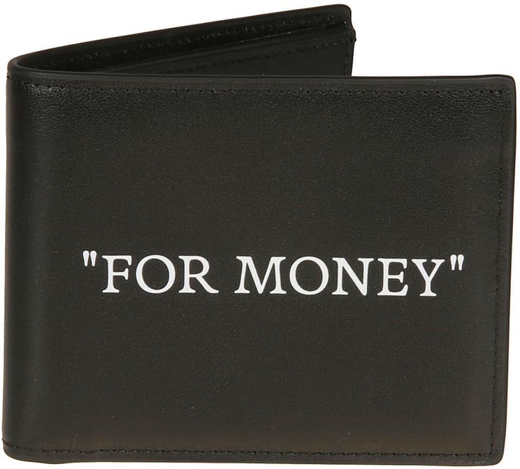 OFF-WHITE Quote Bifold Wallet Black