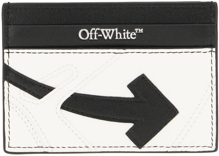 OFF-WHITE Off White Two-tone leather card holder