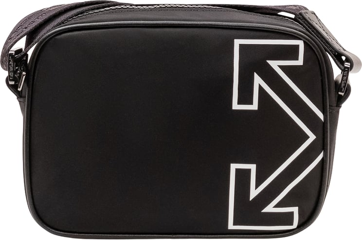 OFF-WHITE Borsa a Tracolla Camera con Zip e Logo Grafico