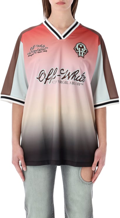 OFF-WHITE Soccer Tee Soft Pink
