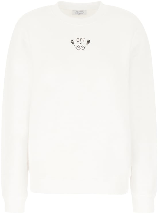 OFF-WHITE Off White White cotton oversize sweatshirt