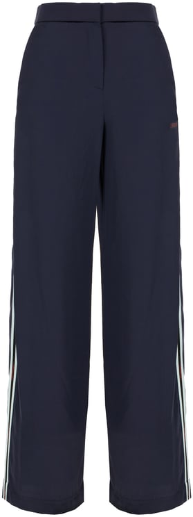 OFF-WHITE Off White Midnight blue acetate blend joggers