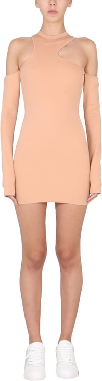 OFF-WHITE Asymmetric Mini Dress