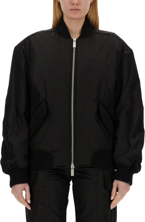 OFF-WHITE Nylon Bomber Jacket