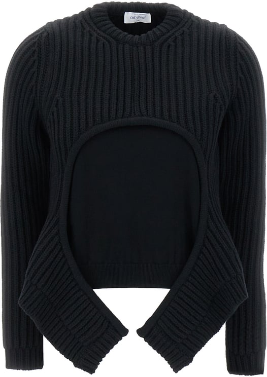 OFF-WHITE Off White Black wool blend sweater