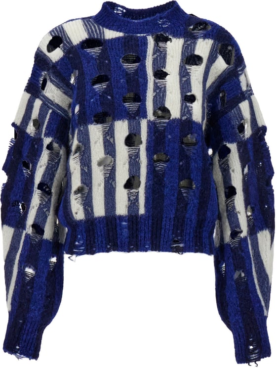 OFF-WHITE Off White Embroidered wool blend oversize sweater